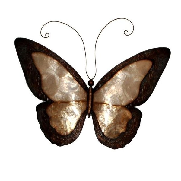 Eangee Home Design Eangee Home Design m2041 Butterfly Earthtoned Wall Decor with Border m2041